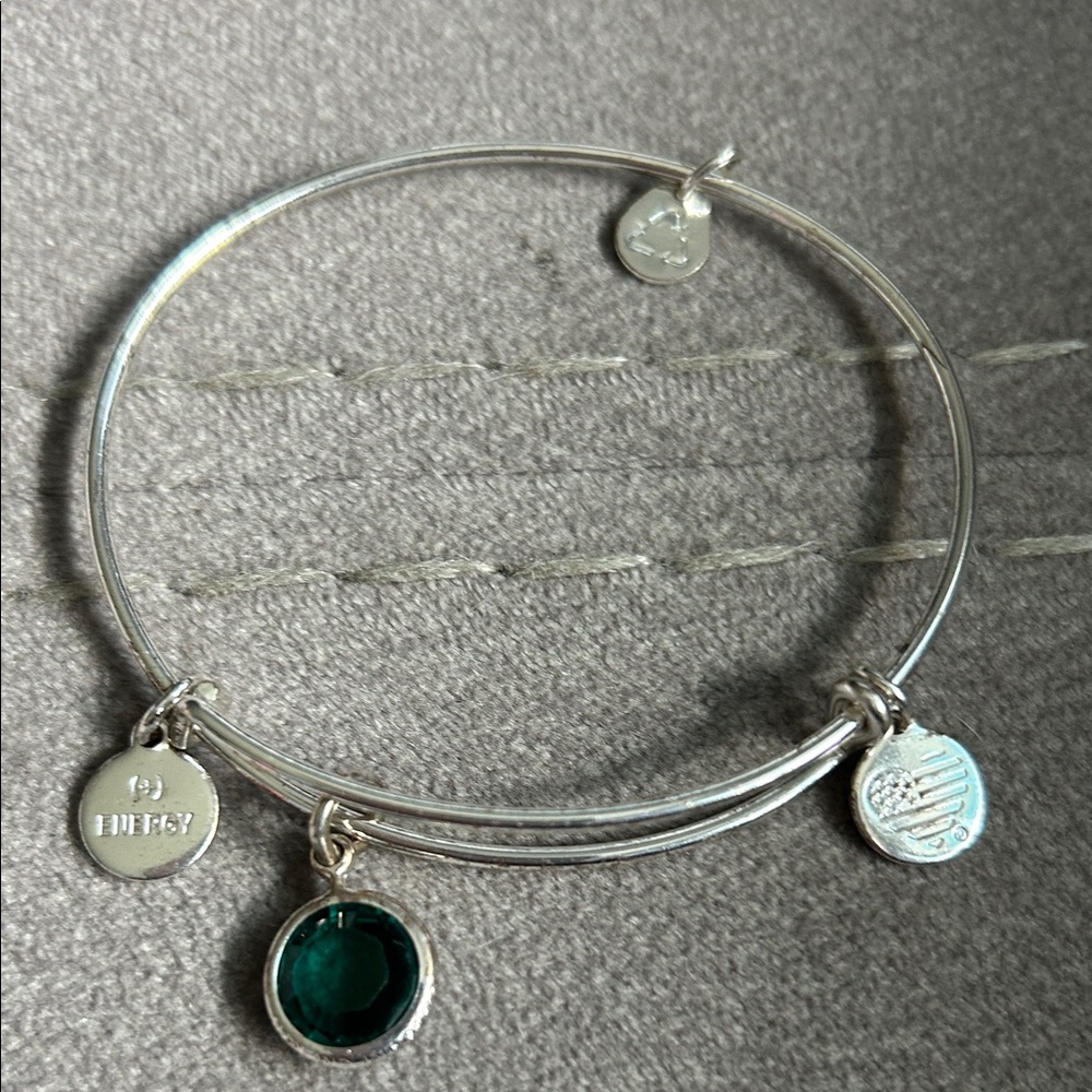 Bundle Silver Charm Bangle Bracelet - image 2